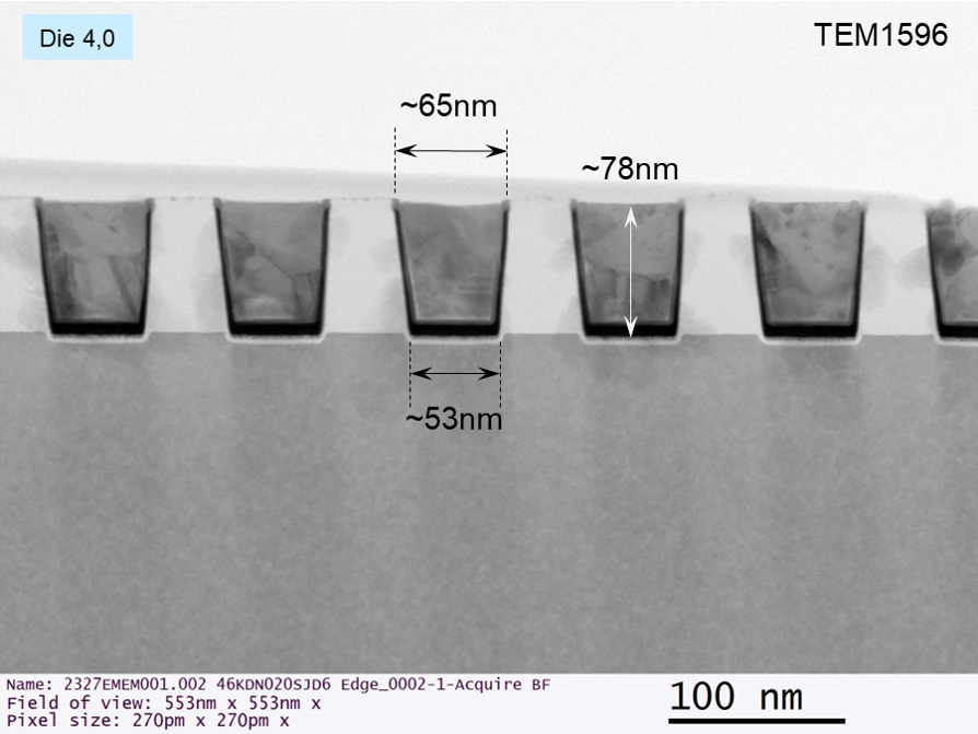 Cu CMP on AMAG7 Hardmask LineSpace