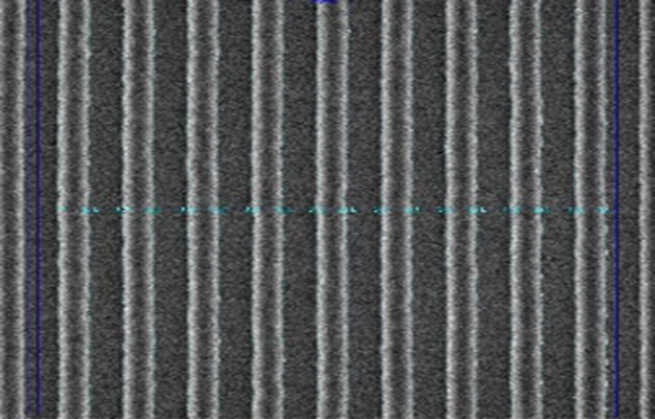 AMAG7 GI-SAXS Striplet, Hardmask LineSpace 70 nm depth, L40P100 anchor target