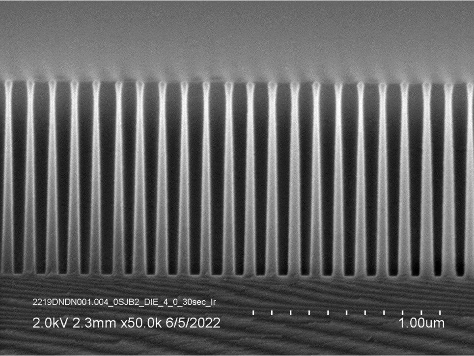 Chip-AMAG7 HARhole, 1.0 µm depth, SiO2 on Si, C60P120 anchor target