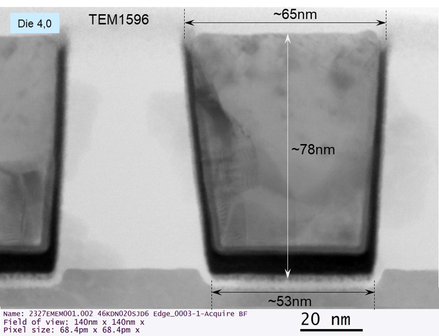 Cu CMP on AMAG7 Hardmask LineSpace