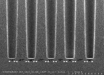 AMAG6 HARhole, 1.0 µm depth, SiO2 on Si, C60P120 anchor target