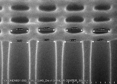 AMAG6 HARhole, 1.0 µm depth, SiO2 on Si, C60P120 anchor target