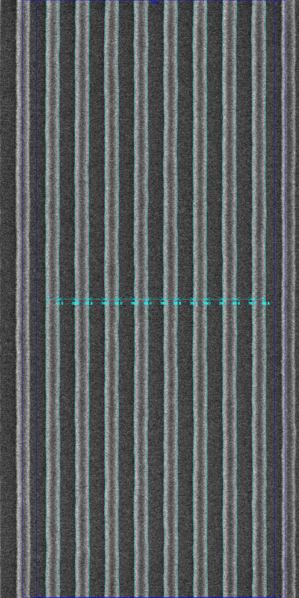 AMAG7 Hardmask LineSpace, 100 nm depth, L50P100 anchor target